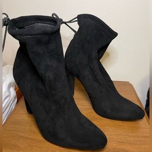 Cute black heeled boots